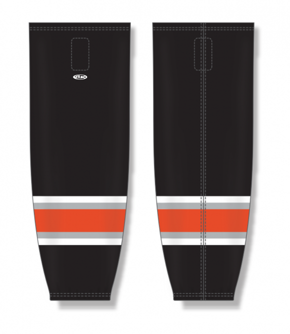 Athletic Knit (AK) Custom ZH711-KCM2038 2020 Kansas City Mavericks Black Sublimated Mesh Ice Hockey Socks