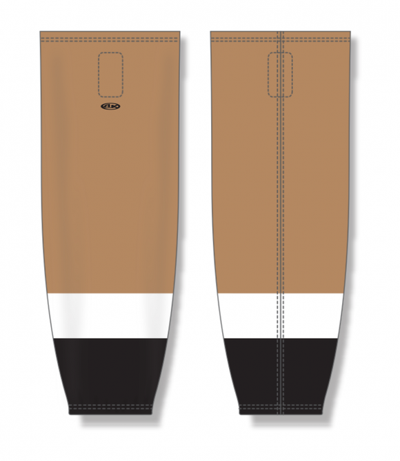 Athletic Knit (AK) Custom ZH711-NFG2331 2022 Newfoundland Growlers Regiment Gold Sublimated Mesh Ice Hockey Socks