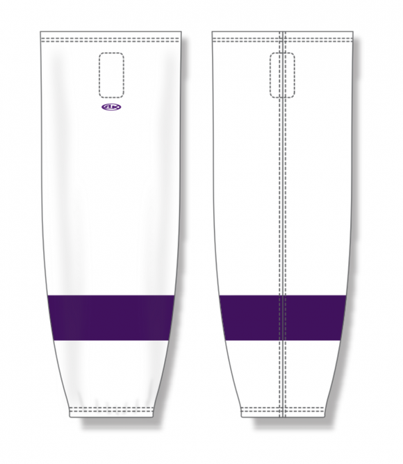 Athletic Knit (AK) Custom ZH711-REA1915 2019 Reading Royals White Sublimated Mesh Ice Hockey Socks