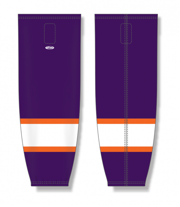 Athletic Knit (AK) Custom ZH711-REA2058 2020 Reading Royals Purple Sublimated Mesh Ice Hockey Socks