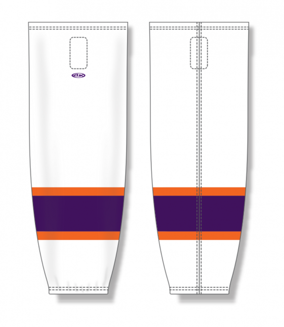 Athletic Knit (AK) Custom ZH711-REA2059 2020 Reading Royals White Sublimated Mesh Ice Hockey Socks
