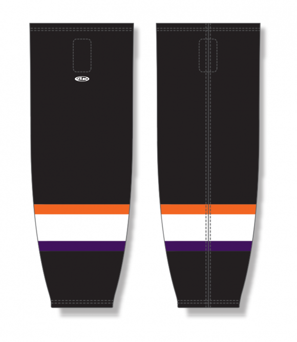 Athletic Knit (AK) Custom ZH711-REA2434 2024 Reading Royals Black Sublimated Mesh Ice Hockey Socks