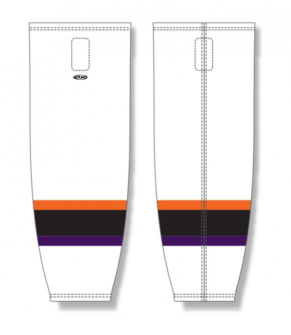 Athletic Knit (AK) Custom ZH711-REA2435 2024 Reading Royals White Sublimated Mesh Ice Hockey Socks