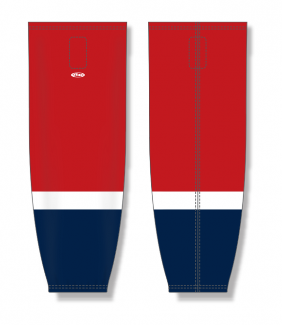 Athletic Knit (AK) Custom ZH711-SCS2060 2020 South Carolina Stingrays Red Sublimated Mesh Ice Hockey Socks
