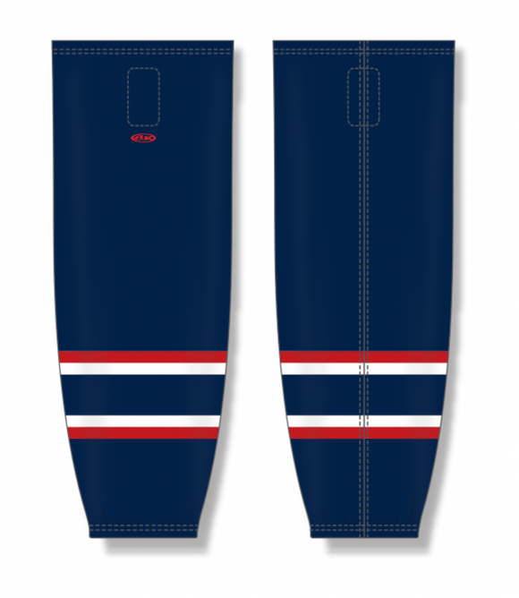 Athletic Knit (AK) Custom ZH711-SCS2062 2019 South Carolina Stingrays Navy Sublimated Mesh Ice Hockey Socks