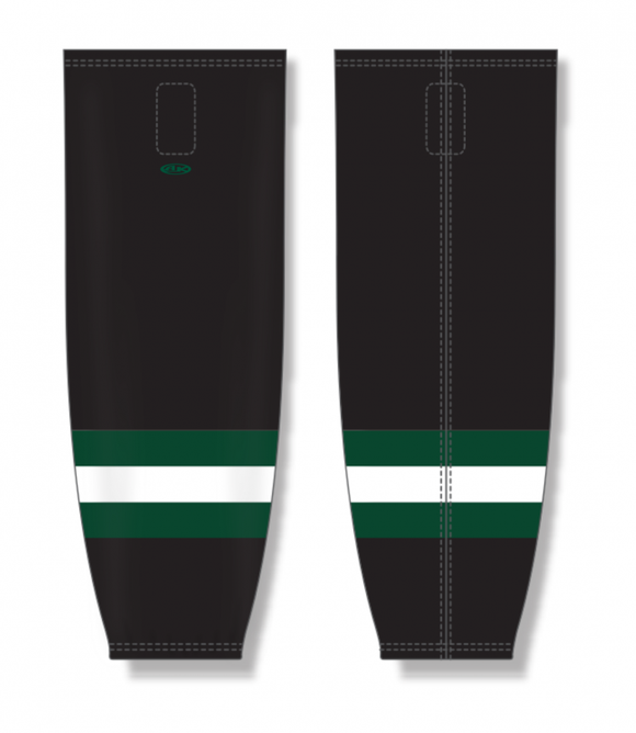 Athletic Knit (AK) Custom ZH711-UTA2070 2020 Utah Grizzlies Black Sublimated Mesh Ice Hockey Socks