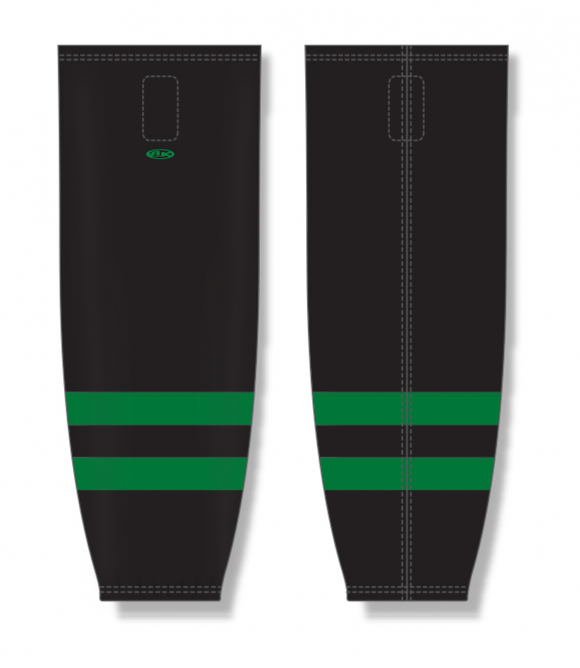 Athletic Knit (AK) Custom ZH711-UTA2353 2022 Utah Grizzlies Alternate Black Sublimated Mesh Ice Hockey Socks