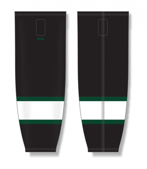 Athletic Knit (AK) Custom ZH711-UTA2444 2024 Utah Grizzlies Black Sublimated Mesh Ice Hockey Socks