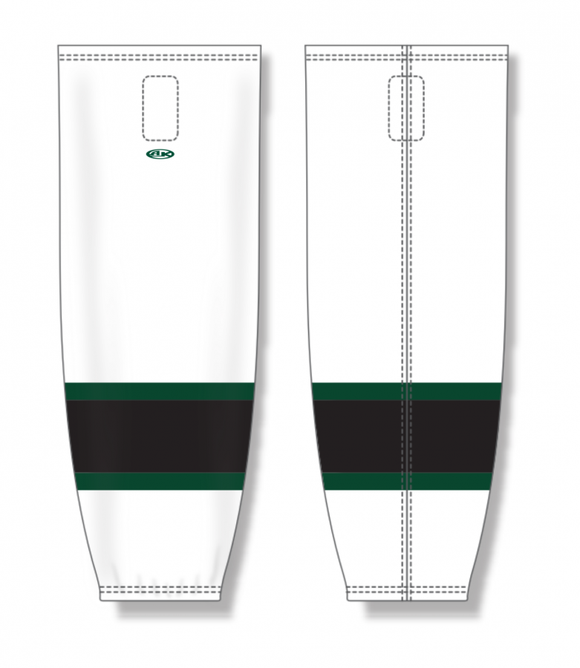 Athletic Knit (AK) Custom ZH711-UTA2445 2024 Utah Grizzlies White Sublimated Mesh Ice Hockey Socks