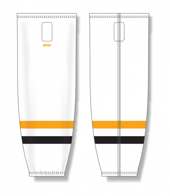 Athletic Knit (AK) Custom ZH711-WHE2448 2024 Wheeling Nailers White Sublimated Mesh Ice Hockey Socks