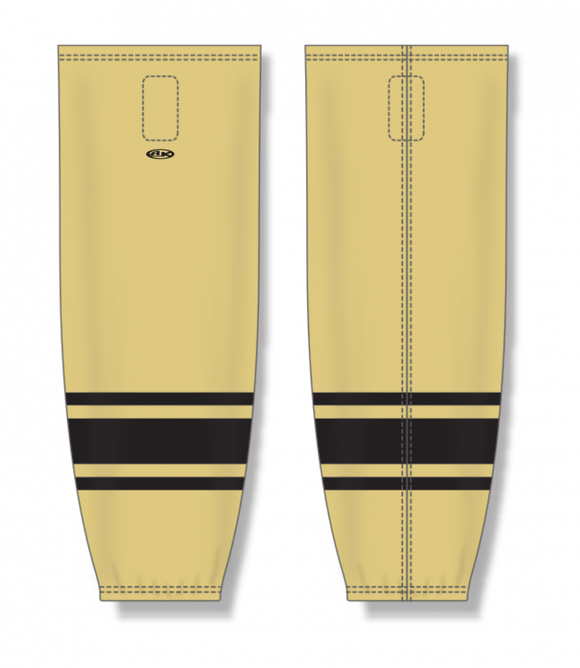 Athletic Knit (AK) Custom ZH711-WHE2449 2024 Wheeling Nailers Alternate Vegas Gold Sublimated Mesh Ice Hockey Socks