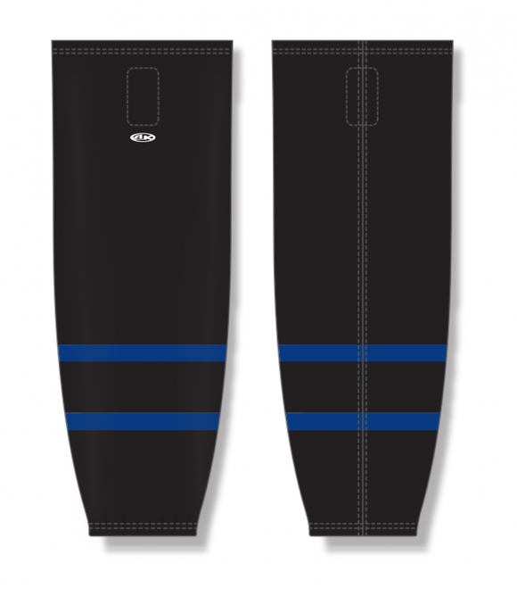 Athletic Knit (AK) Custom ZH711-WIC2358 2022 Wichita Thunder Black Sublimated Mesh Ice Hockey Socks
