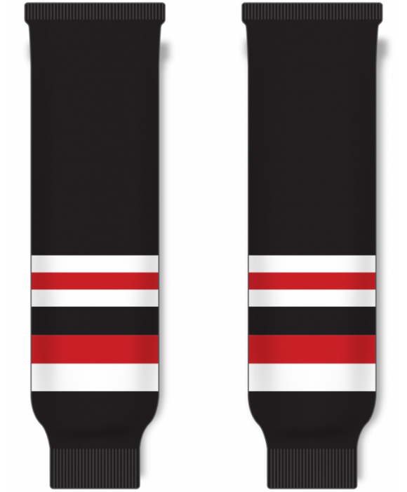 Modelline 1938-55 Chicago Blackhawks Black Knit Ice Hockey Socks