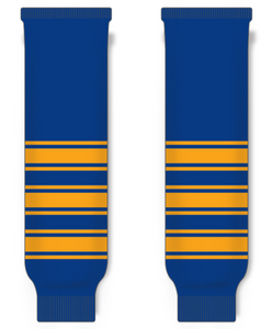 Modelline 1970-77 Buffalo Sabres Away Royal Blue Knit Ice Hockey Socks