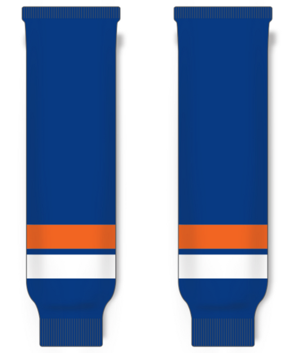 Modelline 1972-84 New York Islanders Away Royal Blue Knit Ice Hockey Socks