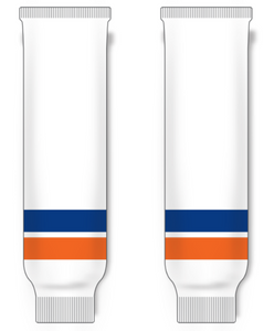 Modelline 1972-84 New York Islanders Home White Knit Ice Hockey Socks