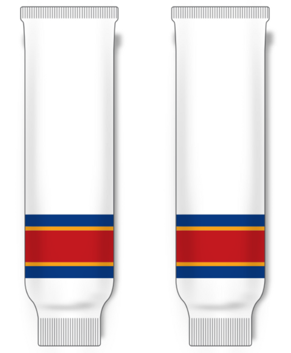 Modelline 1974-76 Kansas City Scouts Home White Knit Ice Hockey Socks