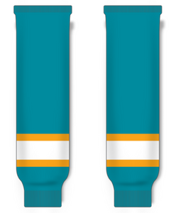 Modelline 1974-76 California Golden Seals Teal Knit Ice Hockey Socks