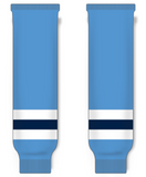 Modelline 1975-76 Pittsburgh Penguins Away Sky Blue Knit Ice Hockey Socks