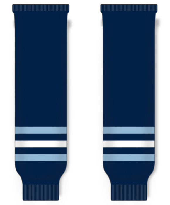 Modelline 1978-79 Pittsburgh Penguins Away Navy Knit Ice Hockey Socks