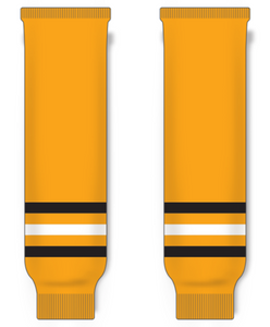 Modelline 1979-80 Pittsburgh Penguins Away Gold Knit Ice Hockey Socks