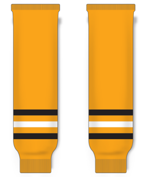 Modelline 1979-80 Pittsburgh Penguins Away Gold Knit Ice Hockey Socks