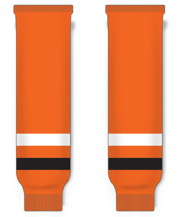 Modelline 1983-84 Philadelphia Flyers Away Orange Knit Ice Hockey Socks