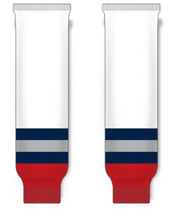 Modelline 1990s New York Rangers Away White Knit Ice Hockey Socks