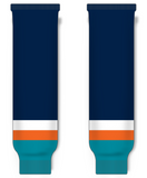 Modelline 1996-97 New York Islanders Away Navy Knit Ice Hockey Socks
