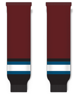 Modelline 2001-07 Colorado Avalanche Third Cardinal Red Knit Ice Hockey Socks