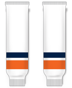 Modelline 2007-10 New York Islanders Away White Knit Ice Hockey Socks