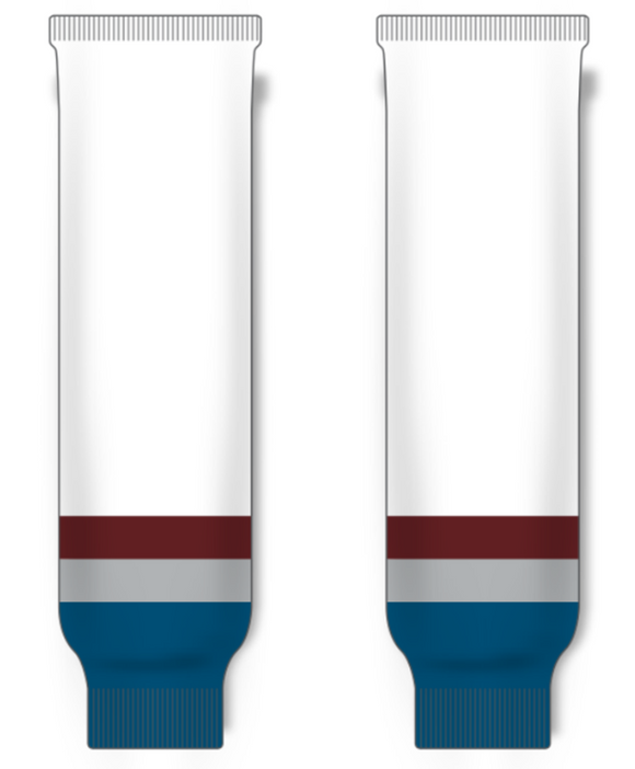 Modelline 2016 Colorado Avalanche Stadium Series White Knit Ice Hockey Socks