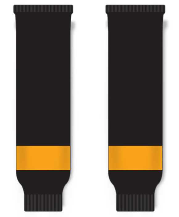 Modelline 2019 Pittsburgh Penguins Stadium Series Black/Gold Knit Ice Hockey Socks