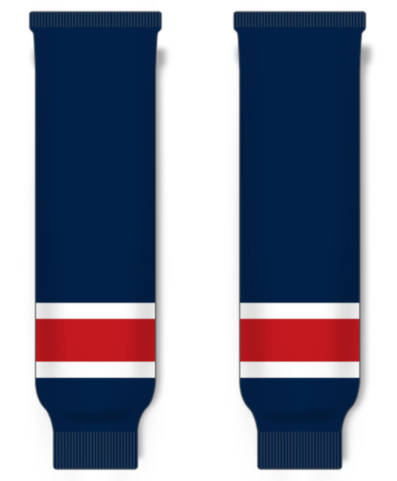 Modelline 2021-22 Washington Capitals Alternate Navy Knit Ice Hockey Socks