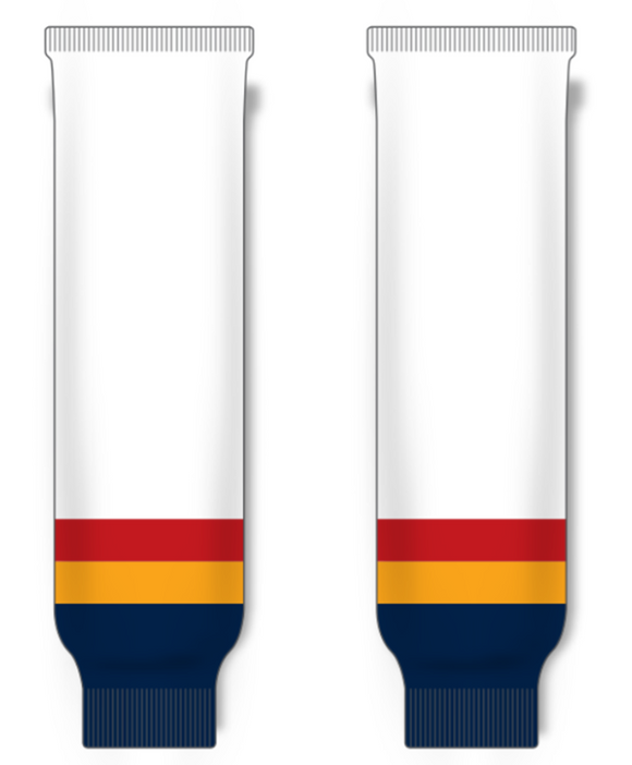 Modelline 2021 Colorado Avalanche Reverse Retro White Knit Ice Hockey Socks Small/Medium - 22