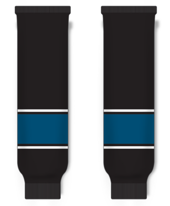 Modelline 2023 Columbus Blue Jackets Reverse Retro Black Knit Ice Hockey Socks