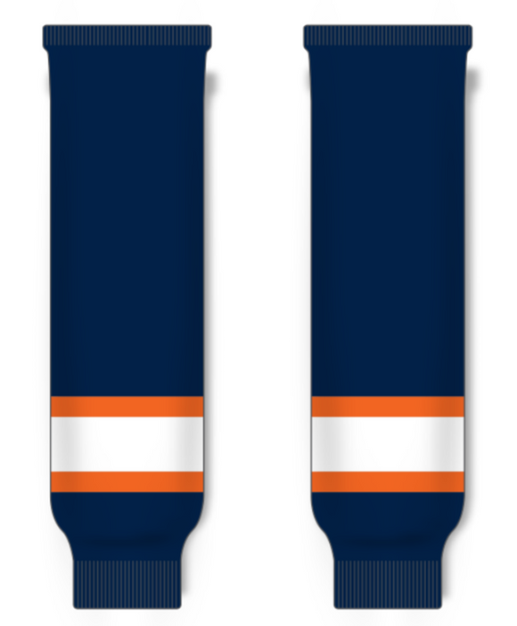 Modelline 2023 Edmonton Oilers Reverse Retro Navy Knit Ice Hockey Socks