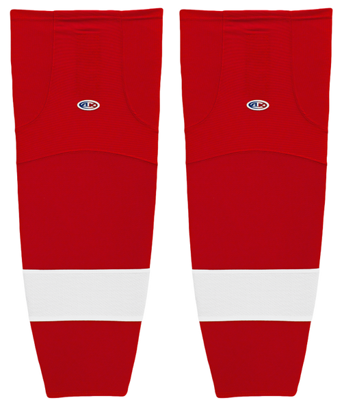 Athletic Knit (AK) HS2100-202 Detroit Red Wings Red Mesh Ice Hockey Socks - PSH Sports