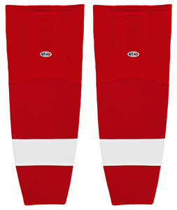 Athletic Knit (AK) HS2100-202 Detroit Jr. Red Wings Red Mesh Ice Hockey Socks