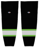 Athletic Knit (AK) HS2100-247 Black/Lime Green/White Mesh Ice Hockey Socks