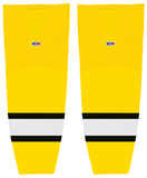 Athletic Knit (AK) HS2100-256 Maize/Black/White Mesh Ice Hockey Socks