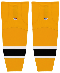 Athletic Knit (AK) HS2100-298 Boston Bruins Gold Mesh Ice Hockey Socks