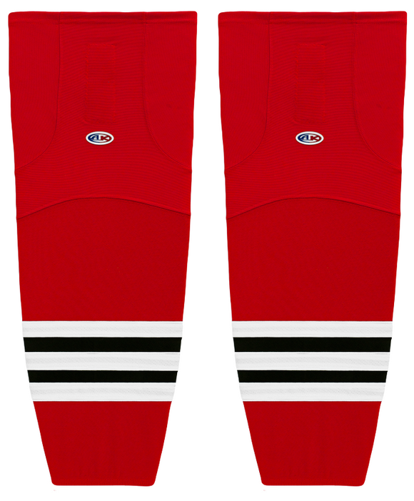 Athletic Knit (AK) HS2100-304 Rockford Ice Hogs Red Mesh Ice Hockey Socks