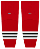 Athletic Knit (AK) HS2100-304 Chicago Blackhawks Red Mesh Ice Hockey Socks