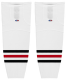 Athletic Knit (AK) HS2100-305 Niagara Falls Thunder White Mesh Ice Hockey Socks
