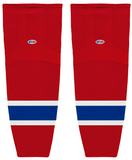 Athletic Knit (AK) HS2100-308 Montreal Canadiens Red Mesh Ice Hockey Socks