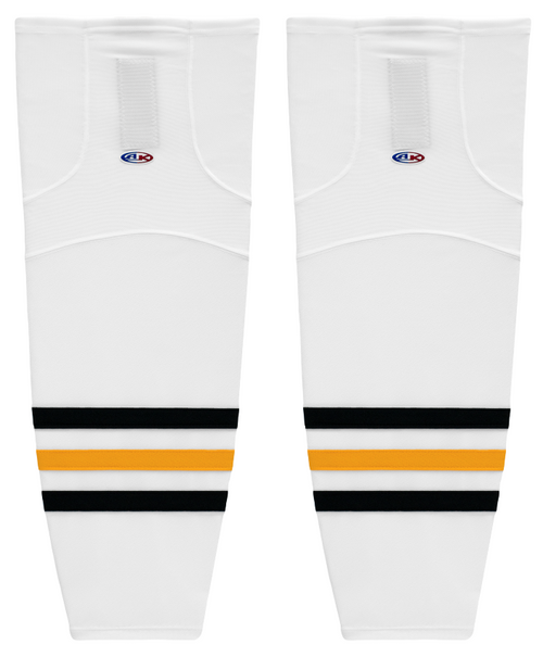 Athletic Knit (AK) HS2100-315 Pittsburgh Penguins White Mesh Ice Hockey Socks - PSH Sports