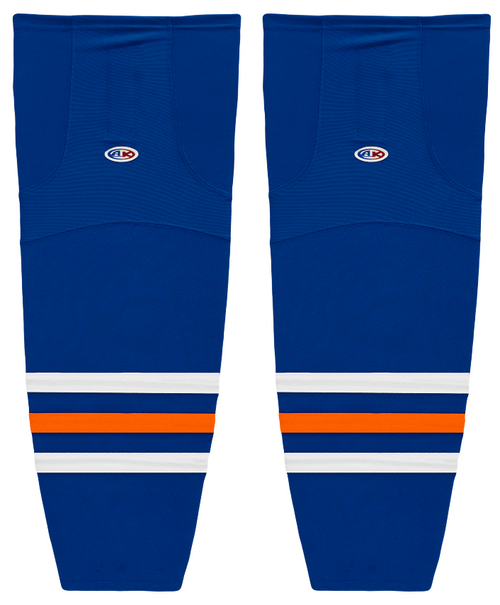 Athletic Knit (AK) HS2100-320 Edmonton Oilers Royal Blue Mesh Ice Hockey Socks - PSH Sports