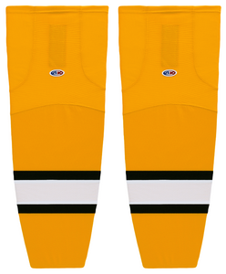 Athletic Knit (AK) HS2100-329 Gold/White/Black Mesh Ice Hockey Socks