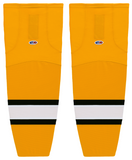 Athletic Knit (AK) HS2100-329 Providence Bruins Gold Mesh Ice Hockey Socks